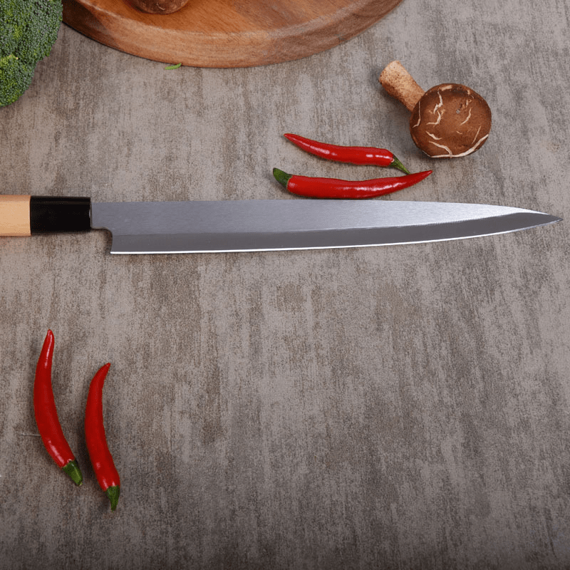 DeGrandisCuisine couteau de cuisine Couteau de cuisine Japonais Yanagiba <br> Manche  en Bois