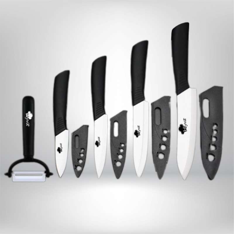 DeGrandisCuisine couteau de cuisine Set de couteaux de cuisine<br> 5 pièces Noir