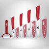 DeGrandisCuisine couteau de cuisine Set de couteaux de cuisine<br> 5 pièces Rouge