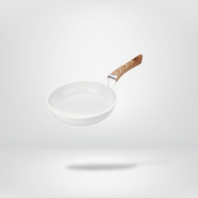 DeGrandisCuisine poêle Poêle à frire en céramique <br> Blanc