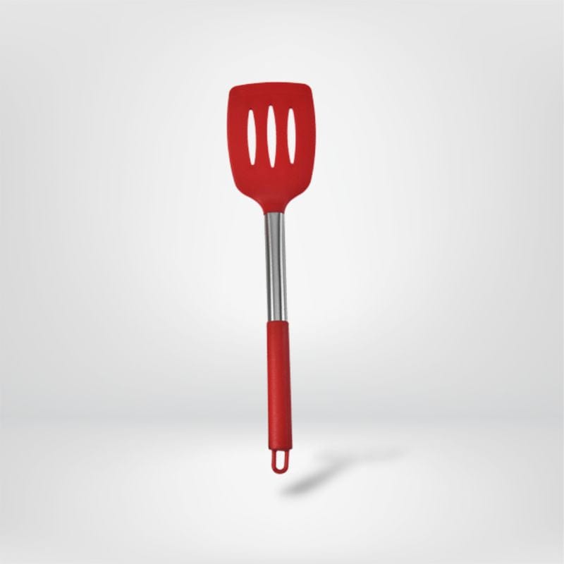 DeGrandisCuisine spatules Spatules ajourée <br> Silicone alimentaire et acier inoxydable